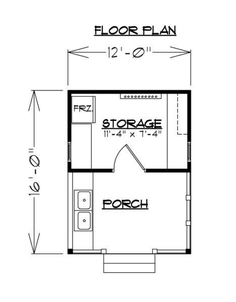 Fish Cleaning Shed Project Plan Floor Plan