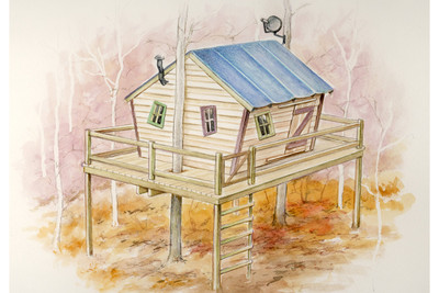Treehouse Project Plan Color Rendering
